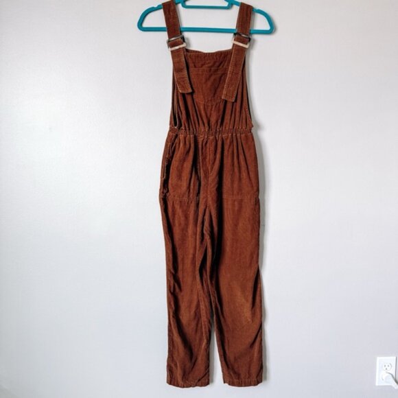 Very J Brown Cotton Corduroy Overalls Size Small - Picture 2 of 10